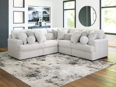 J&M Furniture - Ashley Furniture - Cuddle Plush 5-Piece Sectional - RAF 5-Piece Sectional / Arctic - PC59106S2