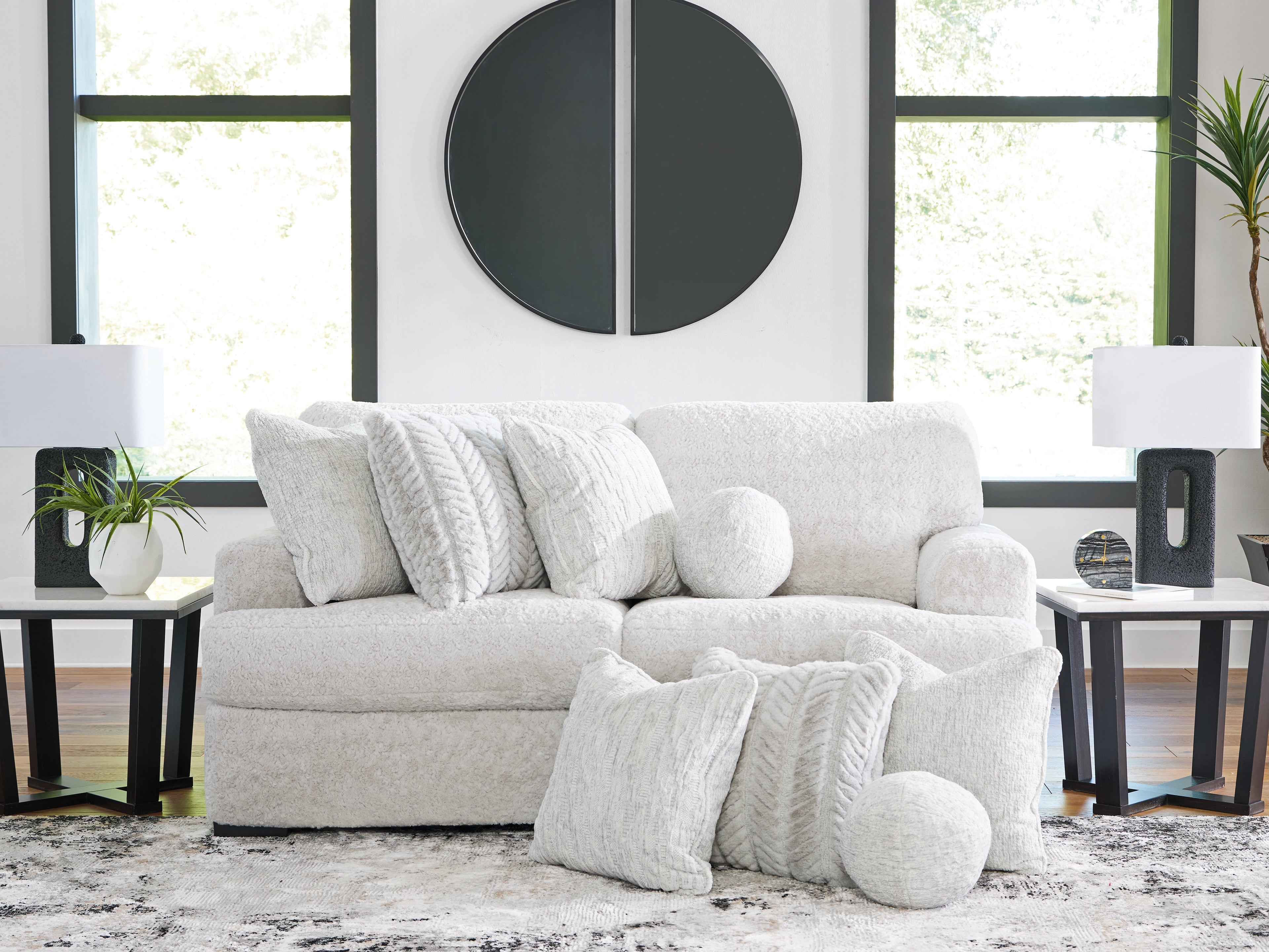 J&M Furniture - Ashley Furniture - Cuddle Plush 2-Piece Sectional - RAF 2-Piece Sectional / Arctic - PC59106S9