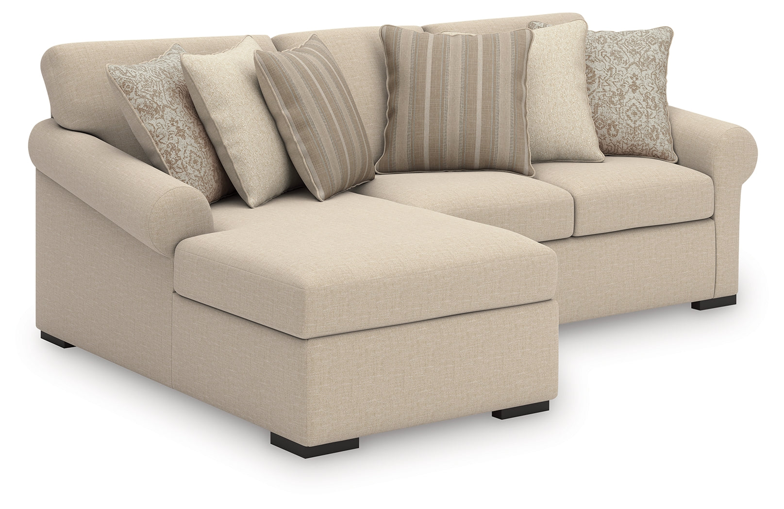 J&M Furniture - Ashley Furniture - LadyMae 2-Piece Sectional with Chaise - RAF 2-Piece Sectional with Chaise / Twill - 59404S6