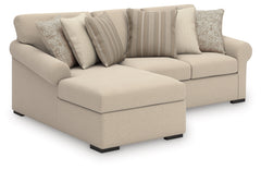 J&M Furniture - Ashley Furniture - LadyMae 2-Piece Sectional with Chaise - RAF 2-Piece Sectional with Chaise / Twill - 59404S6