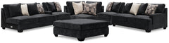 J&M Furniture - Ashley Furniture - Lavernett 5-Piece Sectional and Ottoman - 5-Piece Sectional and Ottoman - 59603U2