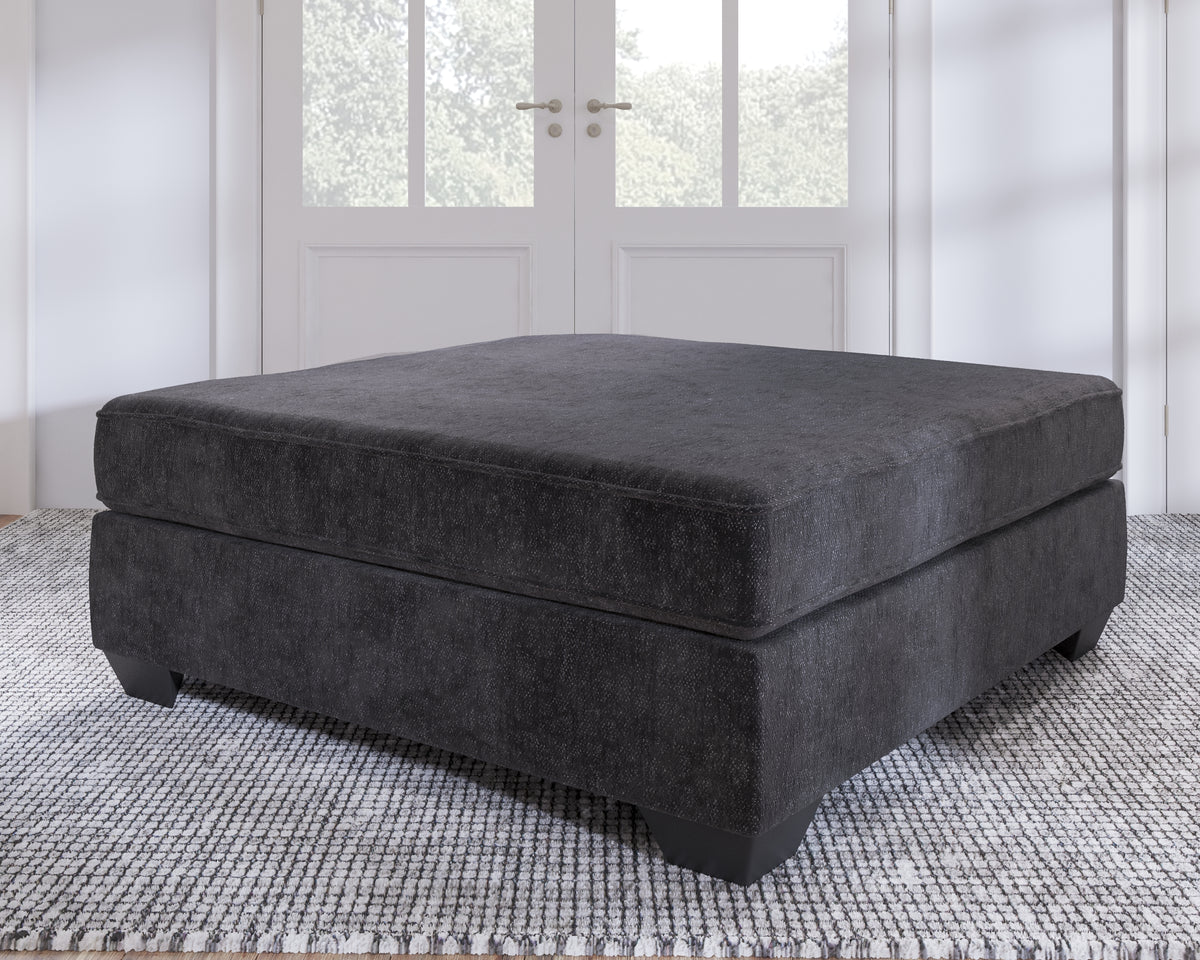 J&M Furniture - Ashley Furniture - Lavernett Oversized Accent Ottoman - Oversized Accent Ottoman / Charcoal - 5960308