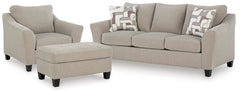 J&M Furniture - Ashley Furniture - Willarae Sofa, Oversized Chair and Ottoman - Sofa, Oversized Chair and Ottoman - 59803U2