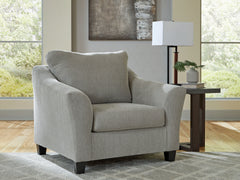 J&M Furniture - Ashley Furniture - Willarae Oversized Chair - Chair and a Half / Taupe - 5980323