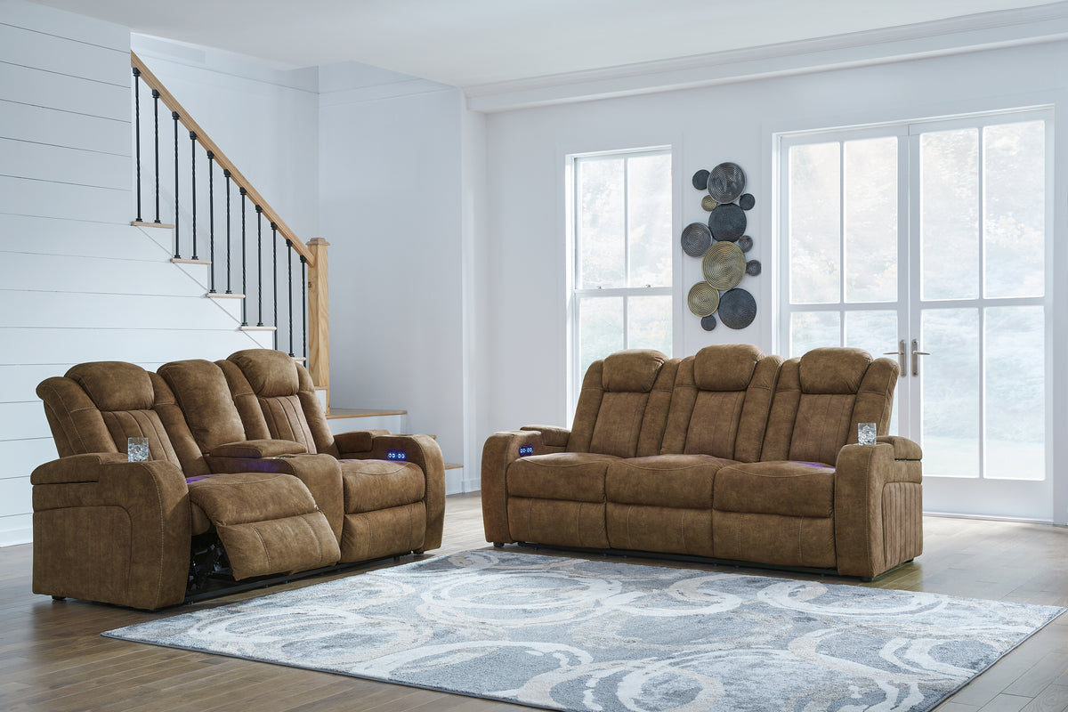 J&M Furniture - Ashley Furniture - Wolfridge Power Reclining Sofa and Loveseat - Power Reclining Sofa and Loveseat - 60703U1