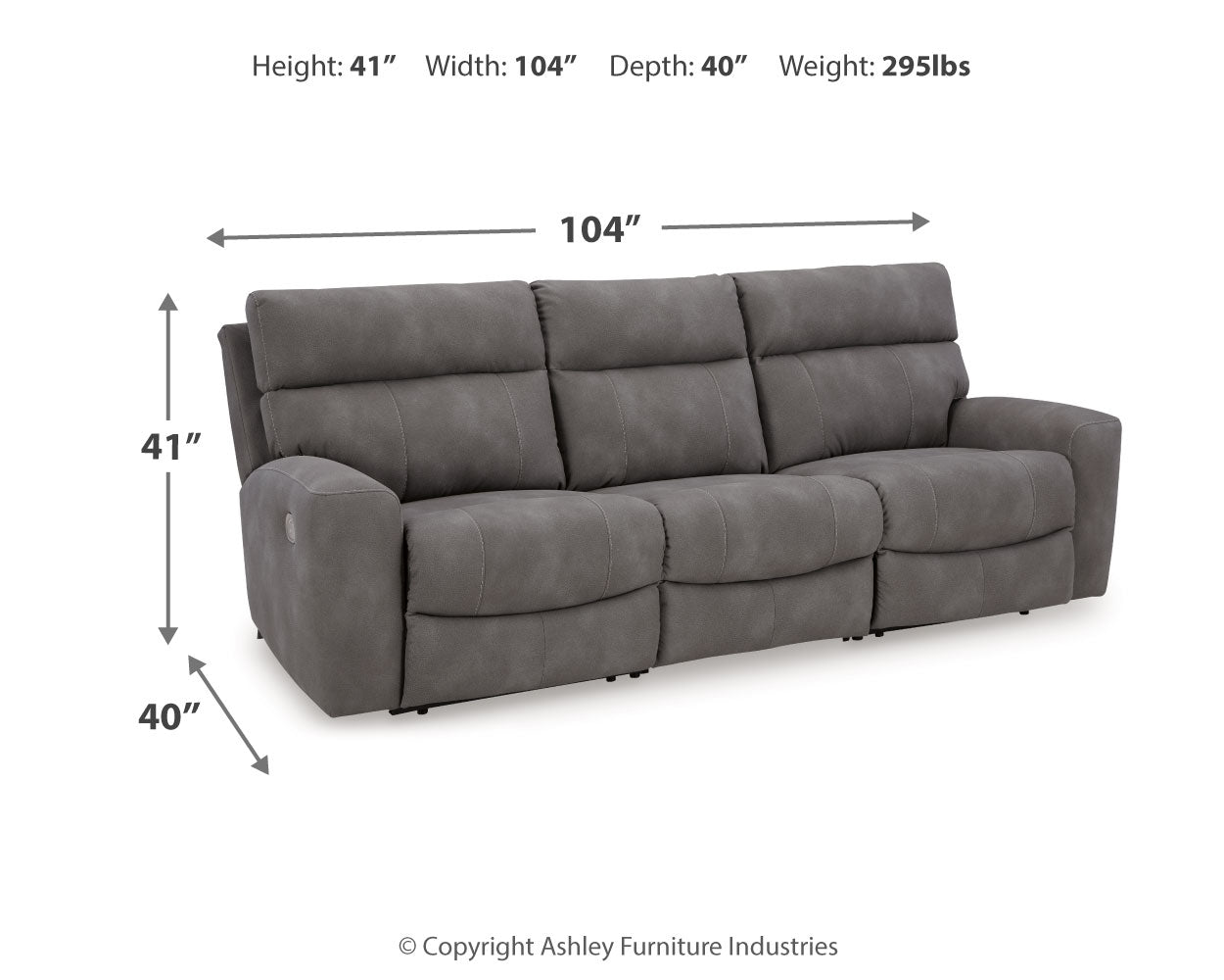 Next-Gen DuraPella 3-Piece Power Reclining Sectional Sofa