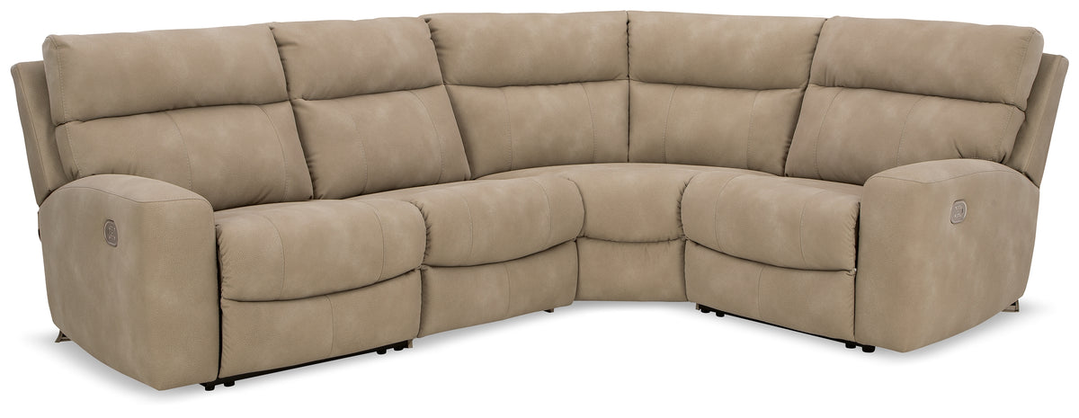 J&M Furniture - Ashley Furniture - Next-Gen DuraPella 4-Piece Power Reclining Sectional - 4-Piece Power Reclining Sectional - 61004S4