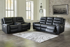 J&M Furniture - Ashley Furniture - Warlin Power Reclining Sofa and Loveseat - Power Reclining Sofa and Loveseat - 61105U1