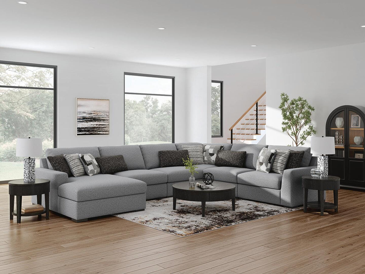 J&M Furniture - Ashley Furniture - Bealton 6-Piece Sectional with Chaise - RAF 6-Piece Sectional with Chaise - 61305S13