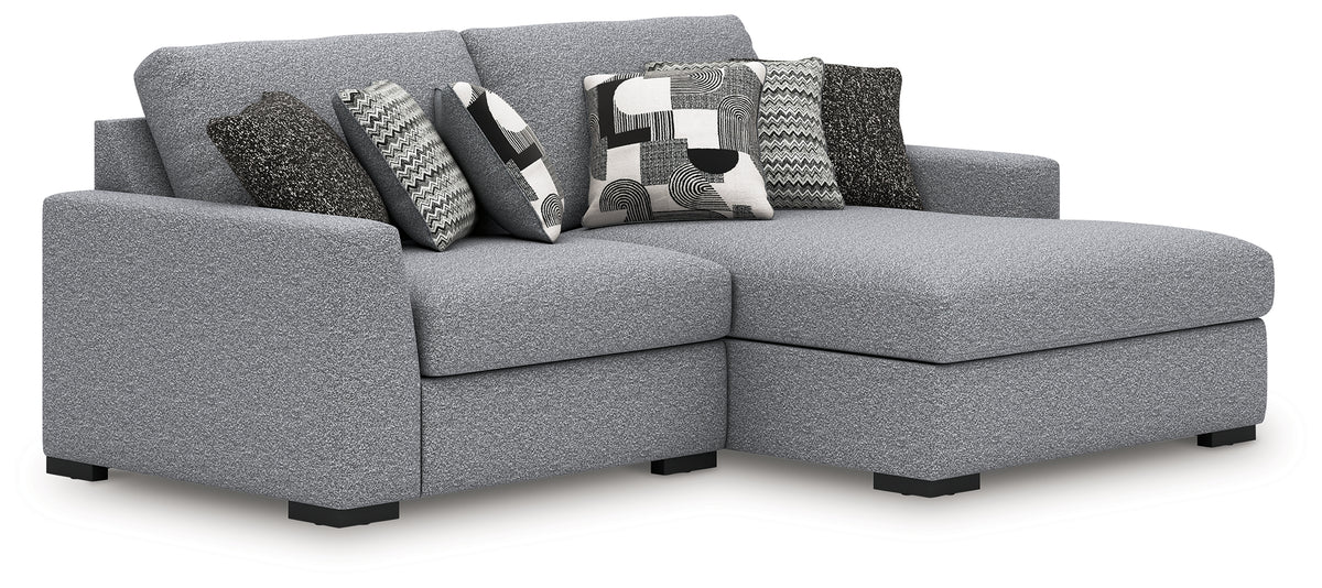 J&M Furniture - Ashley Furniture - Bealton 2-Piece Sectional with Chaise - RAF 2-Piece Sectional with Chaise / Salt and Pepper - 61305S11