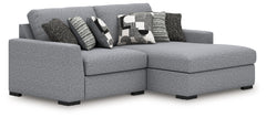 J&M Furniture - Ashley Furniture - Bealton 2-Piece Sectional with Chaise - RAF 2-Piece Sectional with Chaise / Salt and Pepper - 61305S11