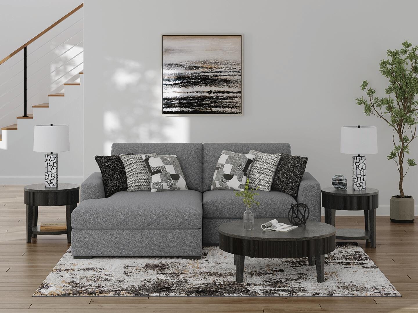 J&M Furniture - Ashley Furniture - Bealton 2-Piece Sectional with Chaise - RAF 2-Piece Sectional with Chaise - 61305S11
