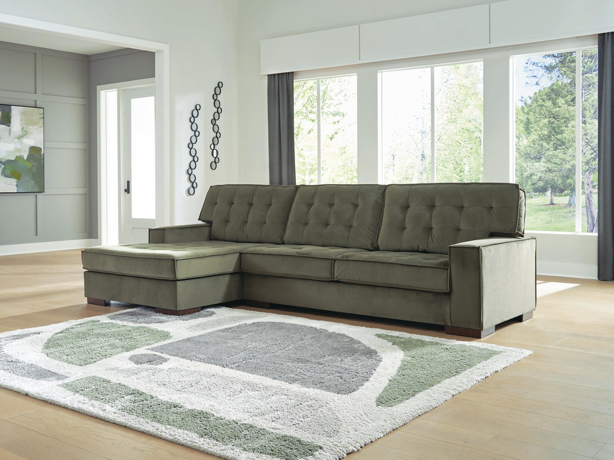 J&M Furniture - Ashley Furniture - Caspian-Town 2-Piece Sectional with Chaise - RAF 2-Piece Sectional with Chaise - PC61702S1