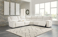 J&M Furniture - Ashley Furniture - Keensburg 3-Piece Power Reclining Sectional - 3-Piece Power Reclining Sectional / Linen - 61807S1