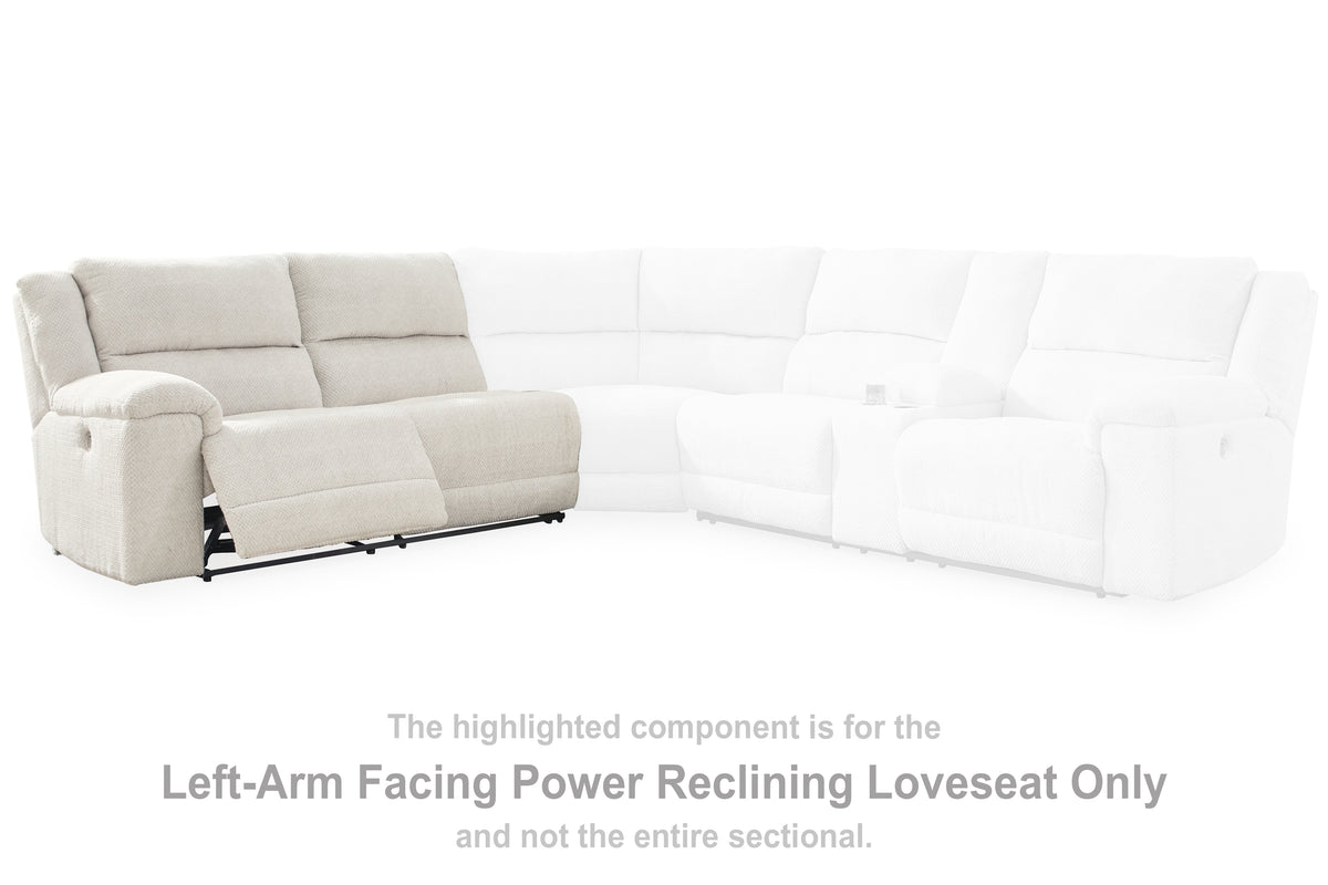 J&M Furniture - Ashley Furniture - Keensburg Left-Arm Facing Power Reclining Loveseat - LAF Reclining Power Loveseat / Linen - 6180763
