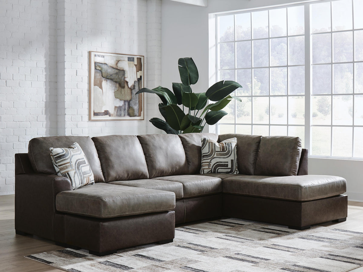 J&M Furniture - Ashley Furniture - Castille Way 2-Piece Sectional with Chaise - LAF 2-Piece Sectional with Chaise - PC62703S2