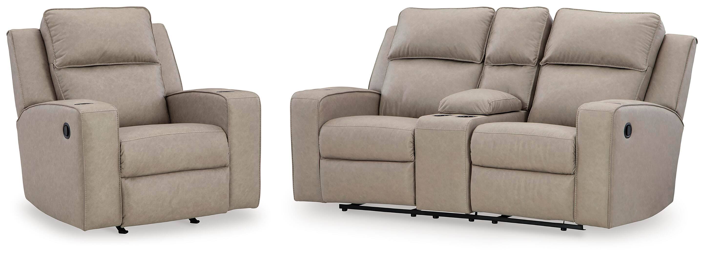 J&M Furniture - Ashley Furniture - Lavenhorne Reclining Loveseat and Recliner - Reclining Loveseat and Recliner - 63307U3