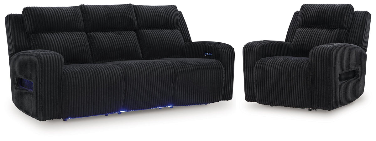 J&M Furniture - Ashley Furniture - Belvarrow Power Reclining Sofa and Power Recliner - Power Reclining Sofa and Power Recliner - PC64202U2