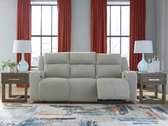 J&M Furniture - Ashley Furniture - Forest Lake Power Reclining Sofa - PWR REC Sofa with ADJ Headrest / Alloy - PC6420315