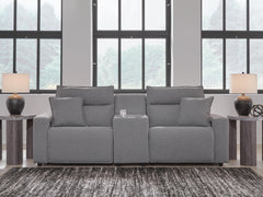 J&M Furniture - Ashley Furniture - Modmax II 3-Piece Power Reclining Sectional with Console - 3-Piece Power Reclining Sectional with Console - 65906S3