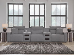 J&M Furniture - Ashley Furniture - Modmax II 5-Piece Power Reclining Sectional with Audio Consoles - 5-Piece Power Reclining Sectional with Audio Consoles - 65906S13