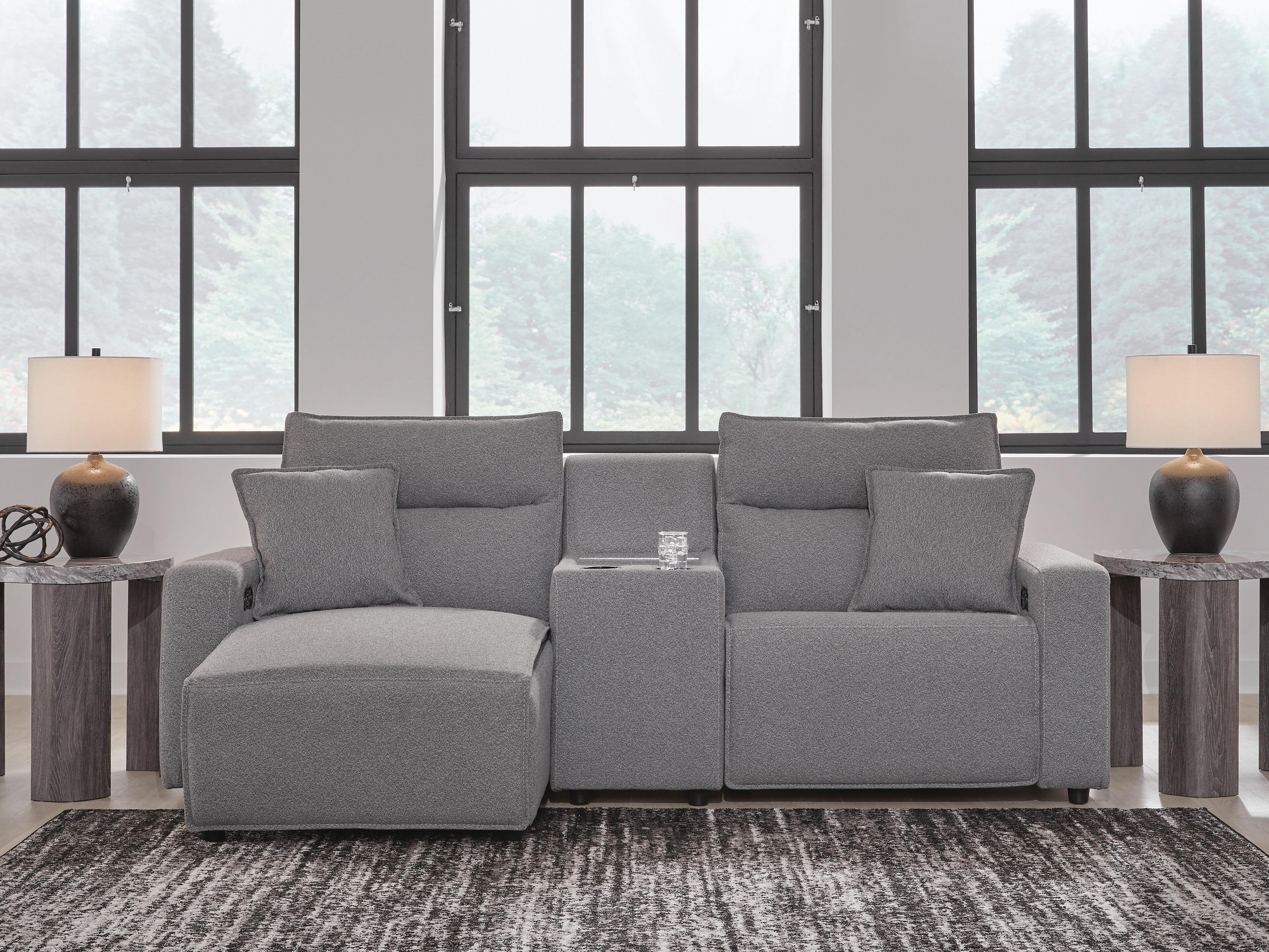 J&M Furniture - Ashley Furniture - Modmax II 3-Piece Power Reclining Sectional with Chaise and Console - 3-Piece Power Reclining Sectional with Chaise and Console - 65906S17