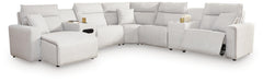 J&M Furniture - Ashley Furniture - Modmax II 7-Piece Power Reclining Sectional with Chaise and Audio Console - 7-Piece Power Reclining Sectional with Chaise and Audio Console - 65907S43