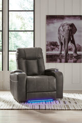 J&M Furniture - Ashley Furniture - Feazada Power Recliner - PWR Recliner/ADJ Headrest - 6620513