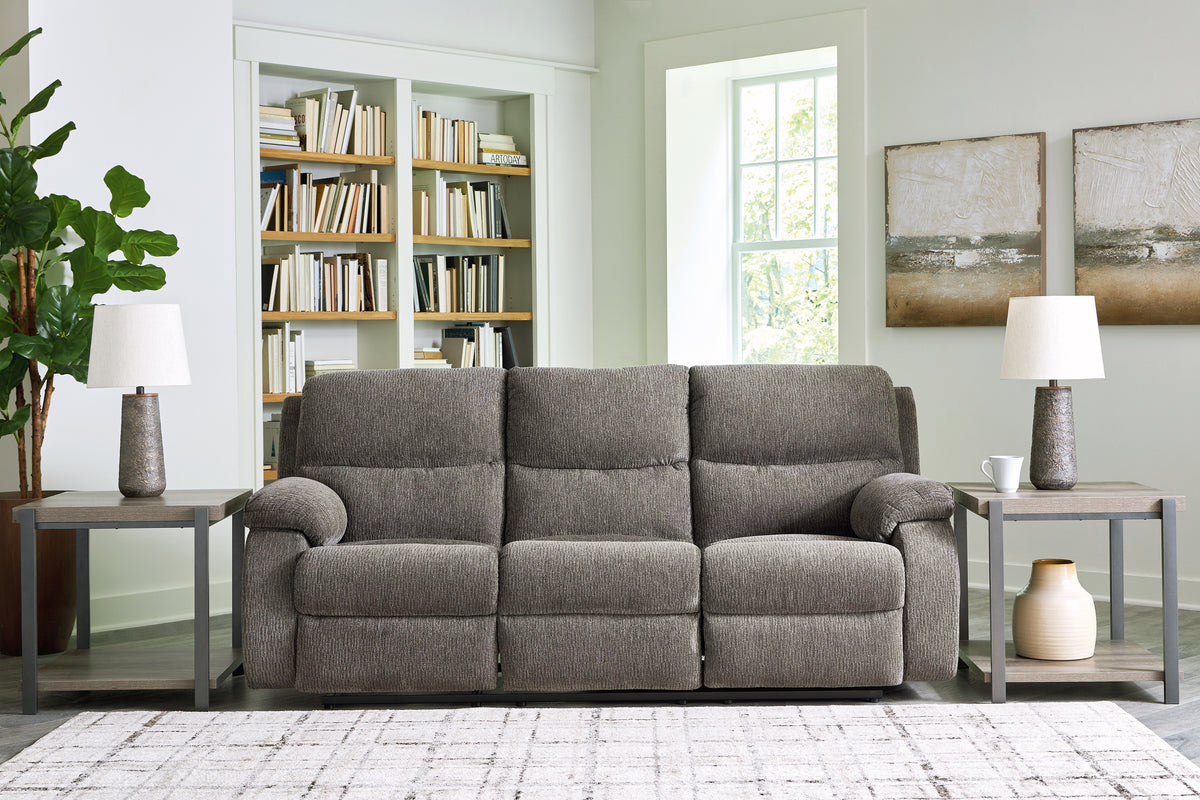 J&M Furniture - Ashley Furniture - Scranto Reclining Sofa - Reclining Sofa / Brindle - 6650288
