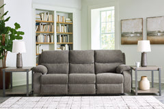 J&M Furniture - Ashley Furniture - Scranto Reclining Sofa - Reclining Sofa / Brindle - 6650288