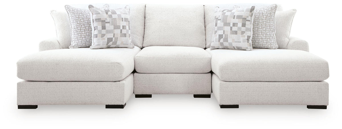 J&M Furniture - Ashley Furniture - Misty-Lakes 3-Piece Double Chaise Sectional - RAF 3-Piece Double Chaise Sectional - PC66906S7
