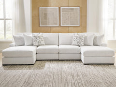 J&M Furniture - Ashley Furniture - Misty-Lakes 4-Piece Double Chaise Sectional - RAF 4-Piece Double Chaise Sectional - PC66906S8