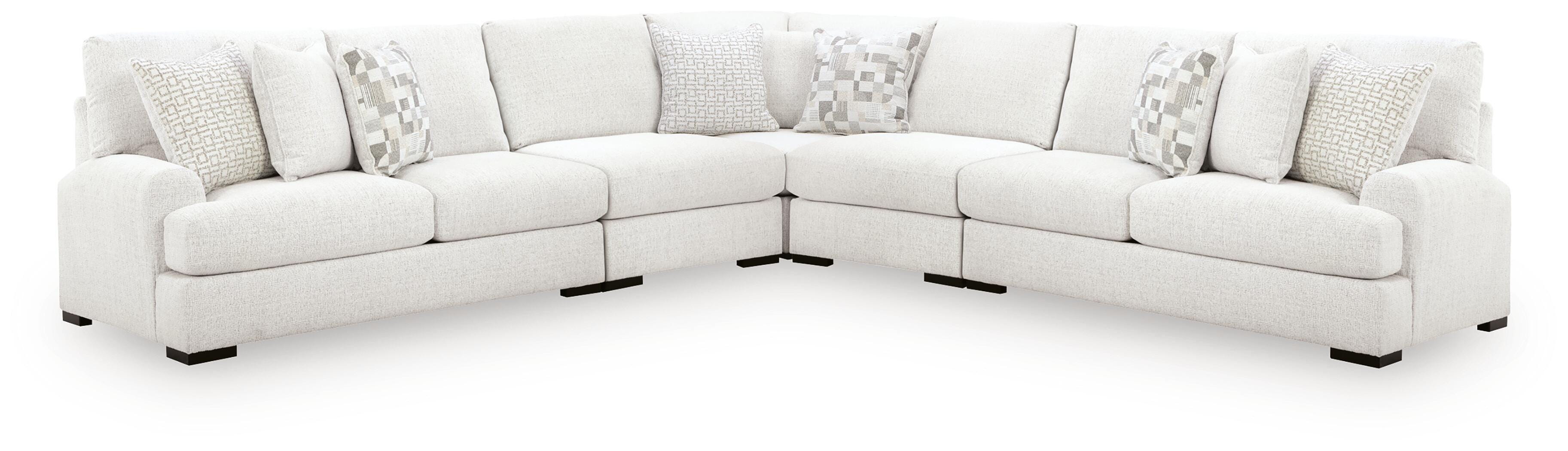 J&M Furniture - Ashley Furniture - Misty-Lakes 5-Piece Sectional - RAF 5-Piece Sectional - PC66906S6