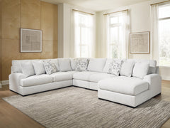 J&M Furniture - Ashley Furniture - Misty-Lakes 5-Piece Sectional with Chaise - RAF 5-Piece Sectional with Chaise - PC66906S11