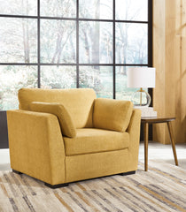 J&M Furniture - Ashley Furniture - Keerwick Oversized Chair - Chair and a Half / Sunflower - 6750623