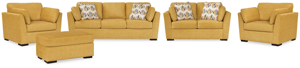 J&M Furniture - Ashley Furniture - Keerwick Sofa, Loveseat, Ottoman and 2 Chairs - Sofa, Loveseat, Ottoman and 2 Chairs - 67506U5