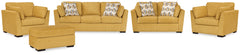 J&M Furniture - Ashley Furniture - Keerwick Sofa, Loveseat, Ottoman and 2 Chairs - Sofa, Loveseat, Ottoman and 2 Chairs - 67506U5