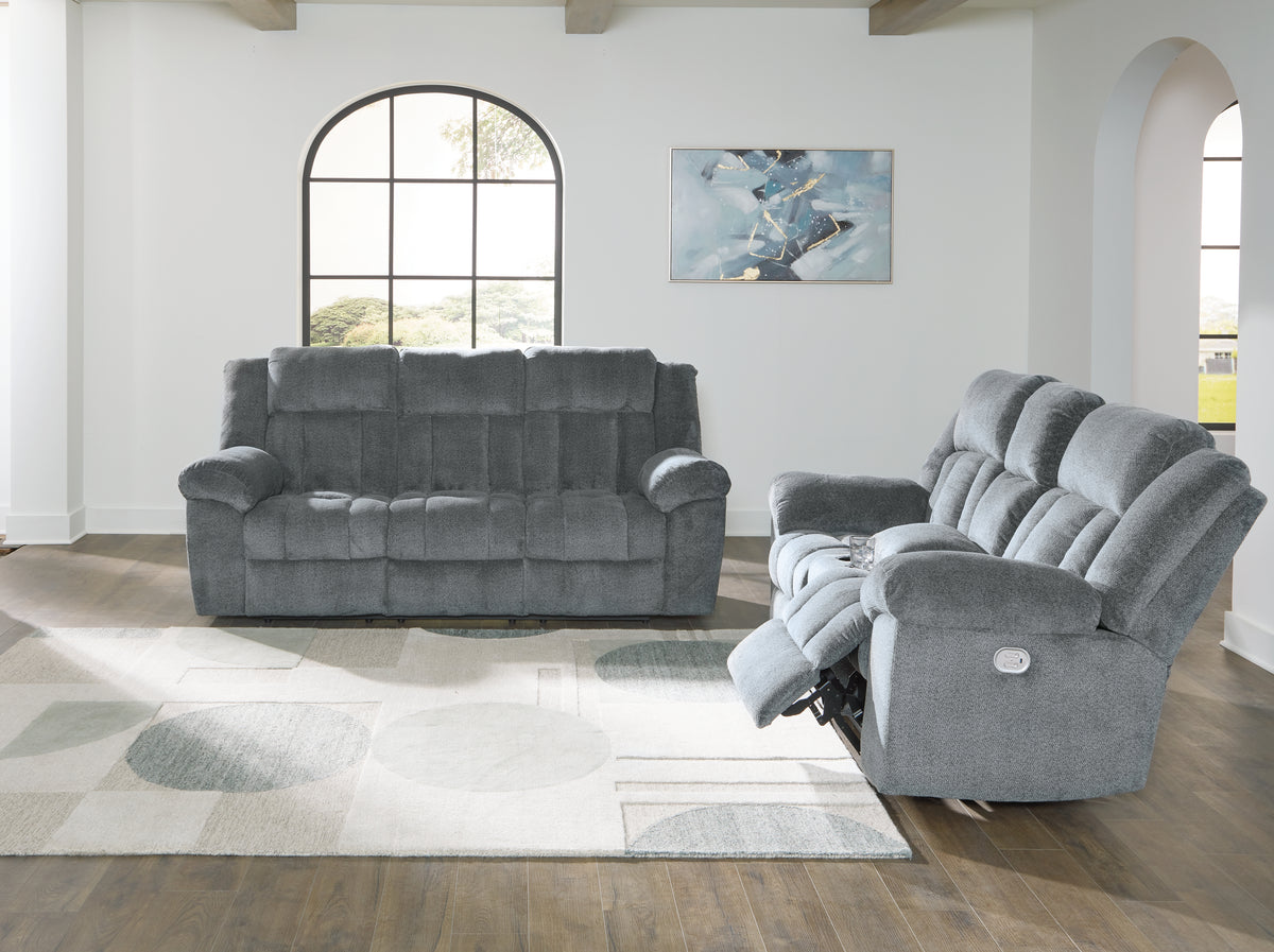 J&M Furniture - Ashley Furniture - Tip-Off Power Reclining Sofa and Loveseat - Power Reclining Sofa and Loveseat - 69304U1