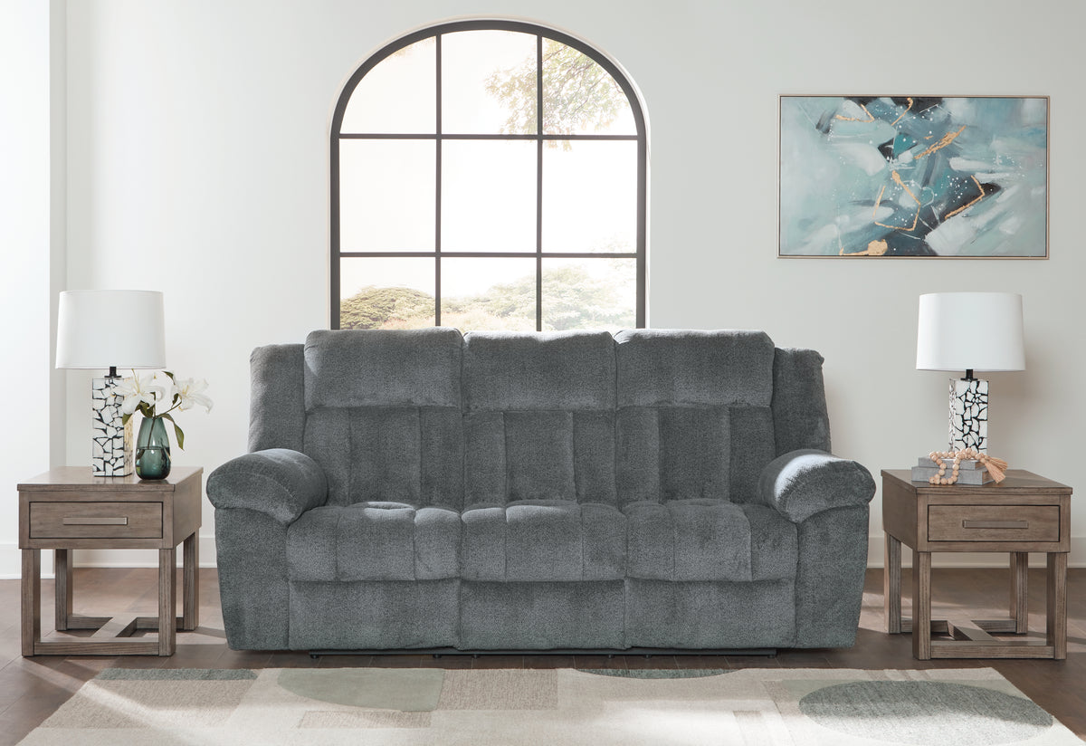 J&M Furniture - Ashley Furniture - Tip-Off Power Reclining Sofa - PWR REC Sofa with ADJ Headrest - 6930415