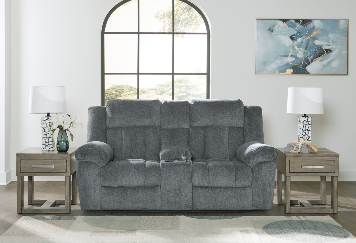 J&M Furniture - Ashley Furniture - Tip-Off Power Reclining Loveseat - PWR REC Loveseat/CON/ADJ HDRST - 6930418