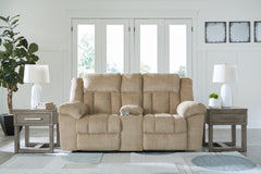 J&M Furniture - Ashley Furniture - Tip-Off Power Reclining Loveseat - PWR REC Loveseat/CON/ADJ HDRST / Wheat - 6930518
