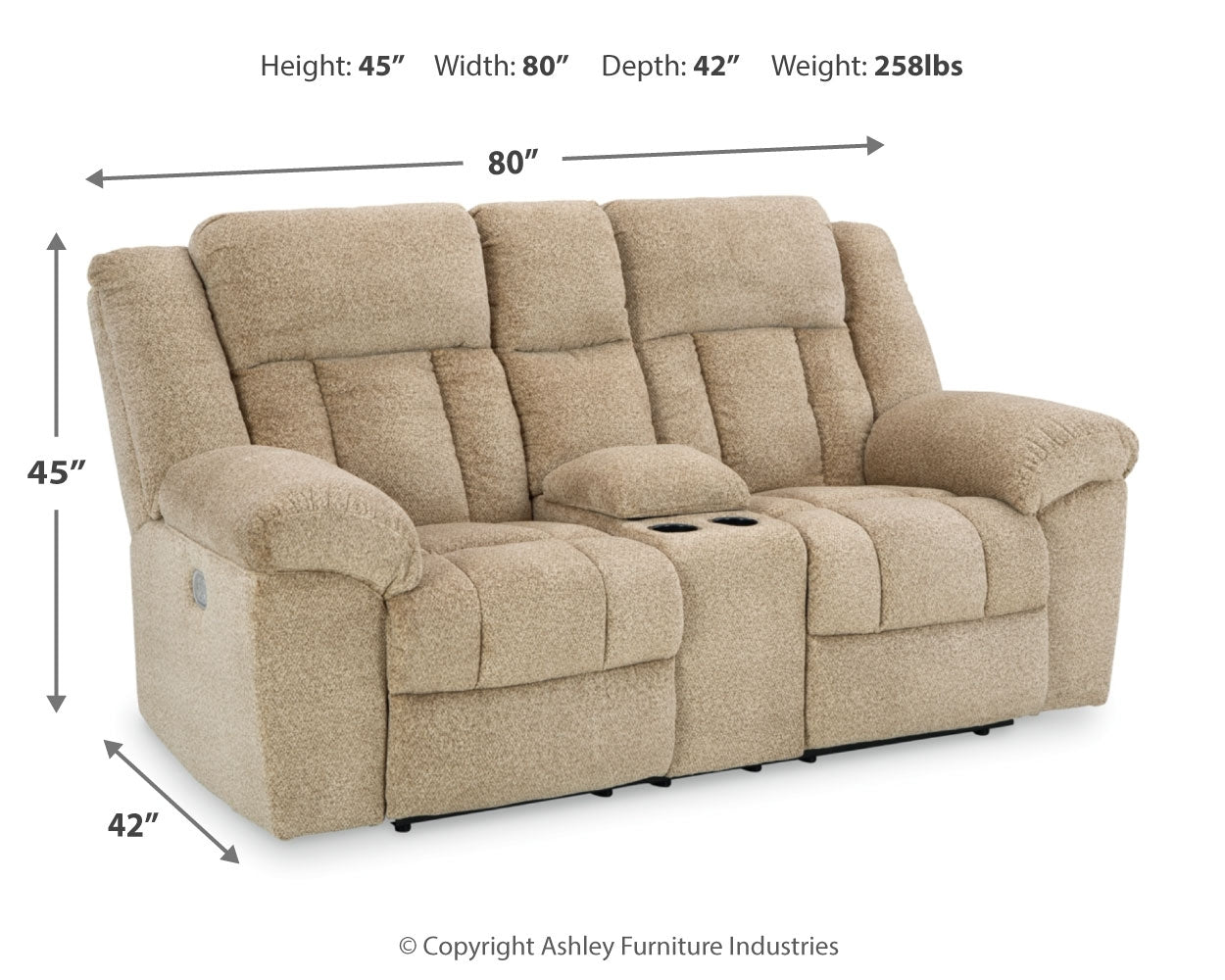 Tip-Off Power Reclining Loveseat