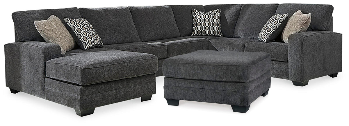 J&M Furniture - Ashley Furniture - Tracling 3-Piece Sectional and Ottoman - 3-Piece Sectional and Ottoman - 72600U2