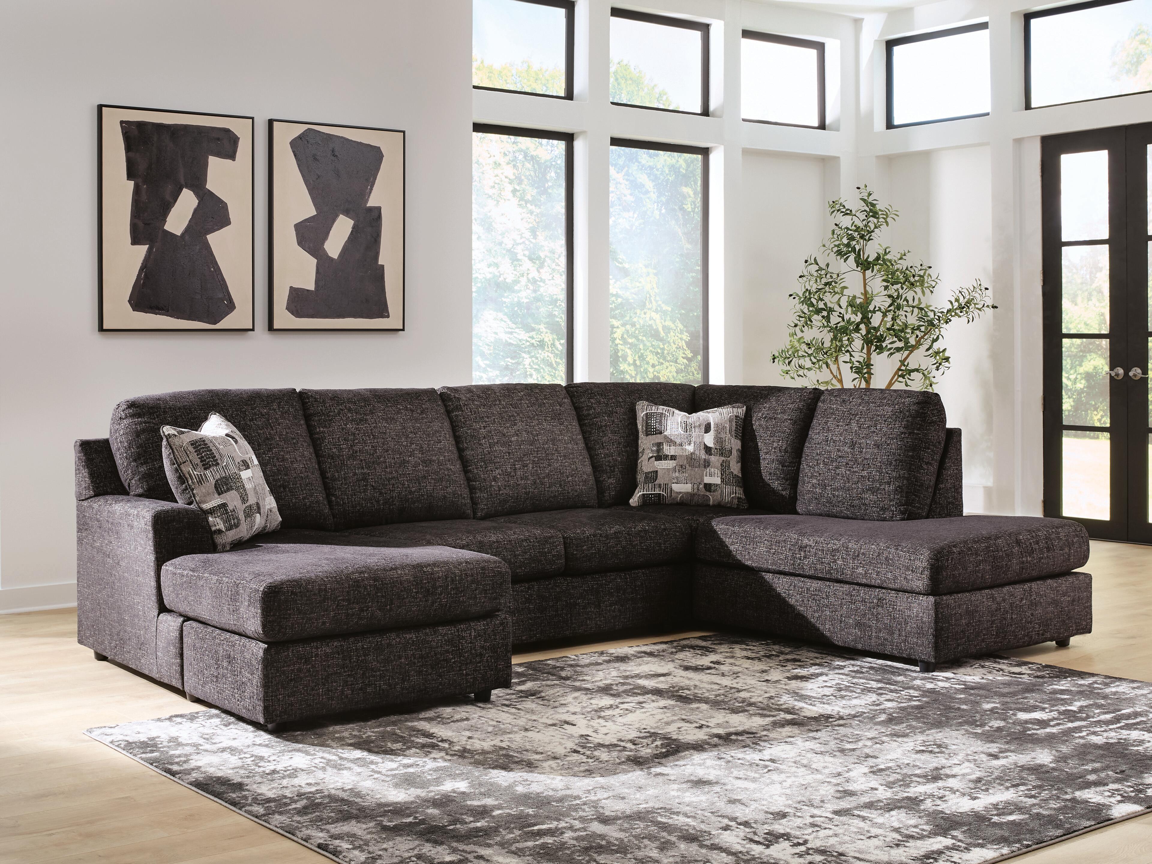 J&M Furniture - Ashley Furniture - Lentiz 2-Piece Sectional with Chaise - LAF 2-Piece Sectional with Chaise - PC73404S2