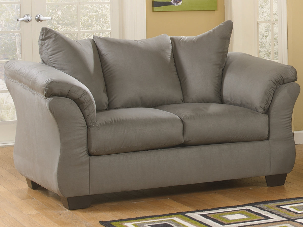 J&M Furniture - Ashley Furniture - Darcy Loveseat - Loveseat / Cobblestone - 7500535
