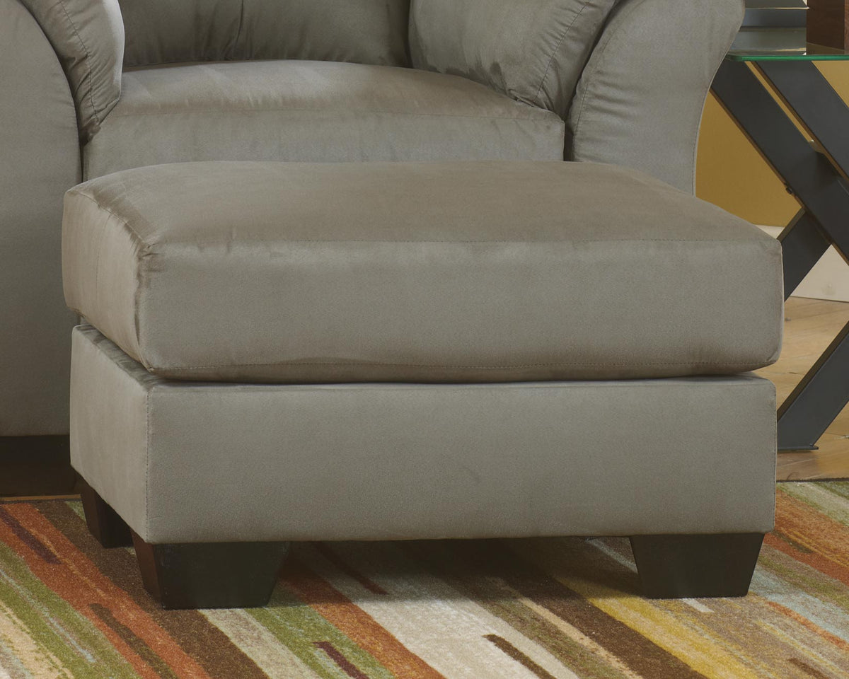 J&M Furniture - Ashley Furniture - Darcy Ottoman - Ottoman / Cobblestone - 7500514