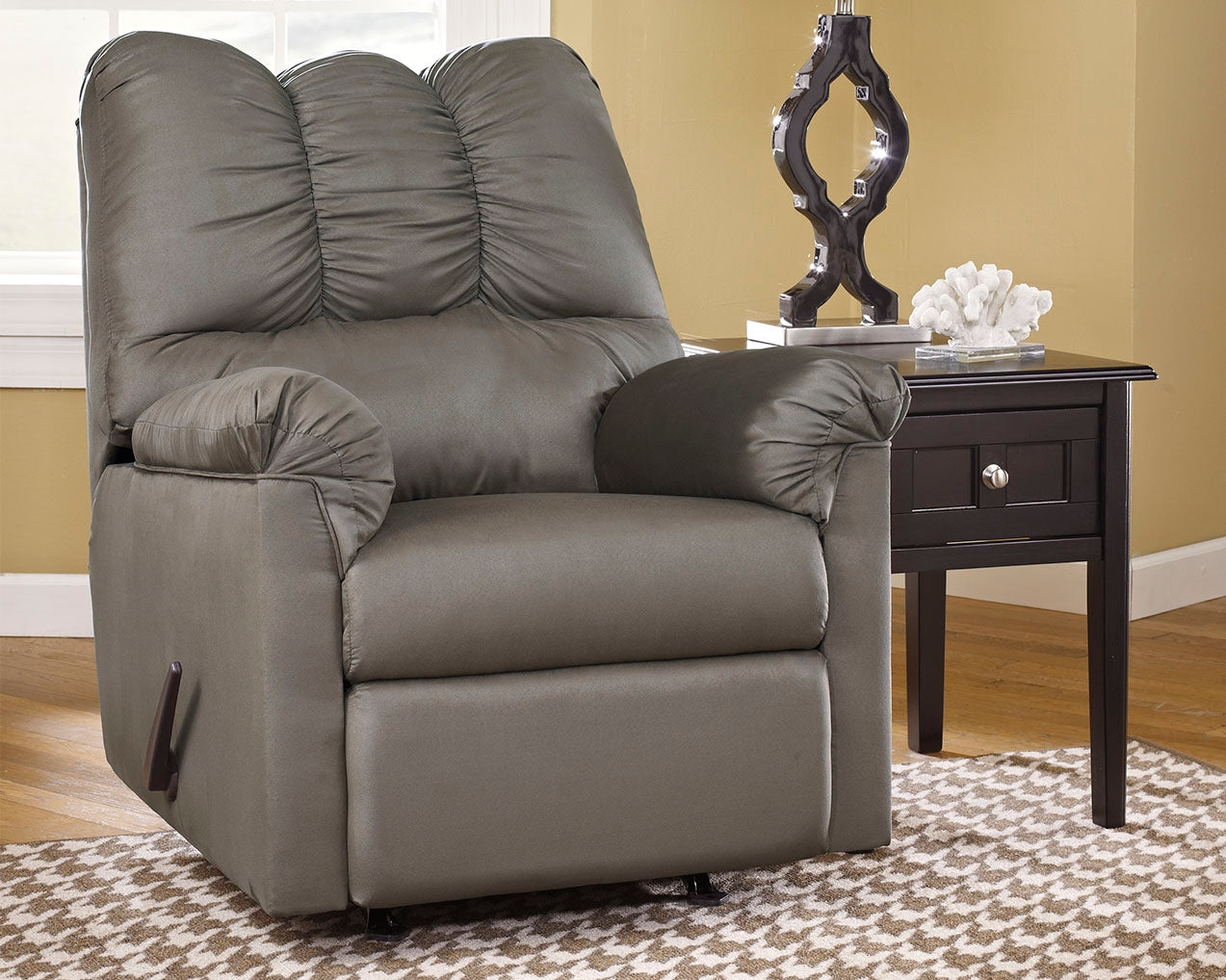 J&M Furniture - Ashley Furniture - Darcy Recliner - Rocker Recliner / Cobblestone - 7500525