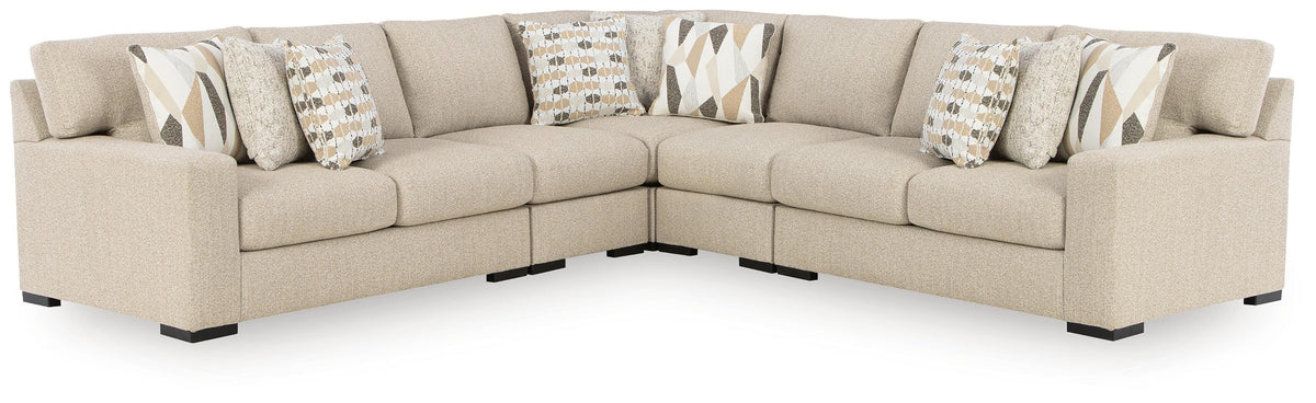 J&M Furniture - Ashley Furniture - Laurelgrove 5-Piece Sectional - RAF 5-Piece Sectional - 75105S10