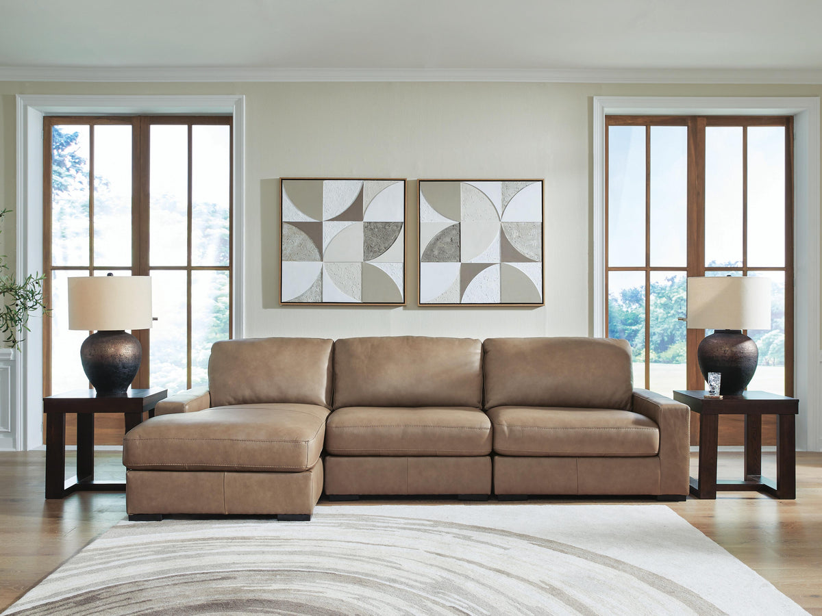 J&M Furniture - Ashley Furniture - Veronella 3-Piece Sectional with Chaise - RAF 3-Piece Sectional with Chaise - 76106S5