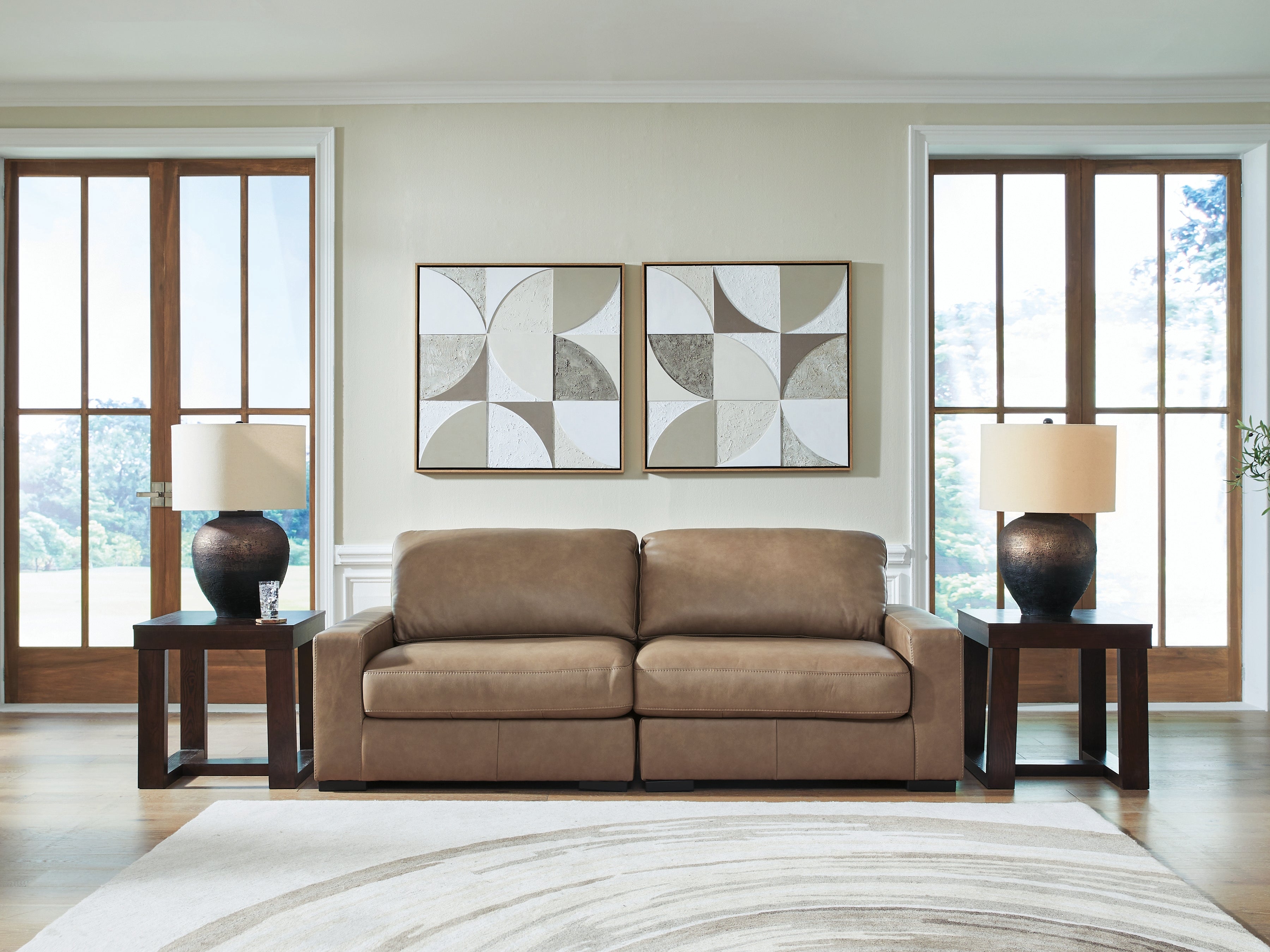 J&M Furniture - Ashley Furniture - Veronella 2-Piece Sectional Sofa - RAF 2-Piece Sectional Sofa / Sahara - 76106S1